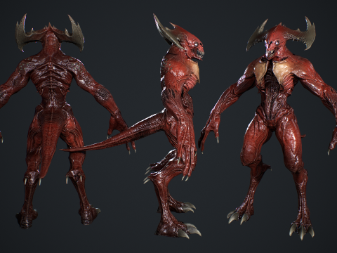 Demon Character 3 3Dモデル
