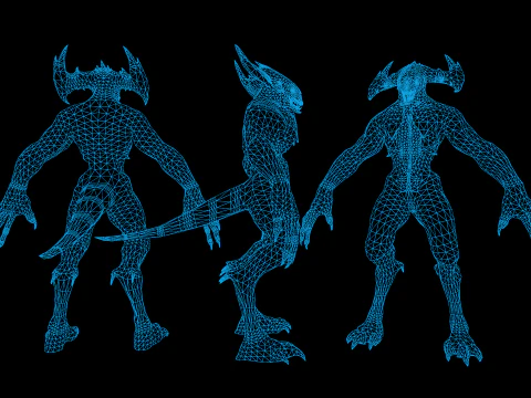 Demon Character 3 3D Model