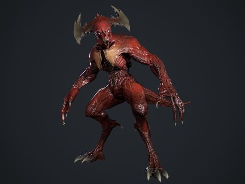 Demon Character 3 3Dモデル