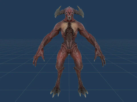 Demon Character 3 3D Model