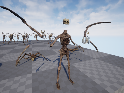 Nightmare Monster 3 Model 3D
