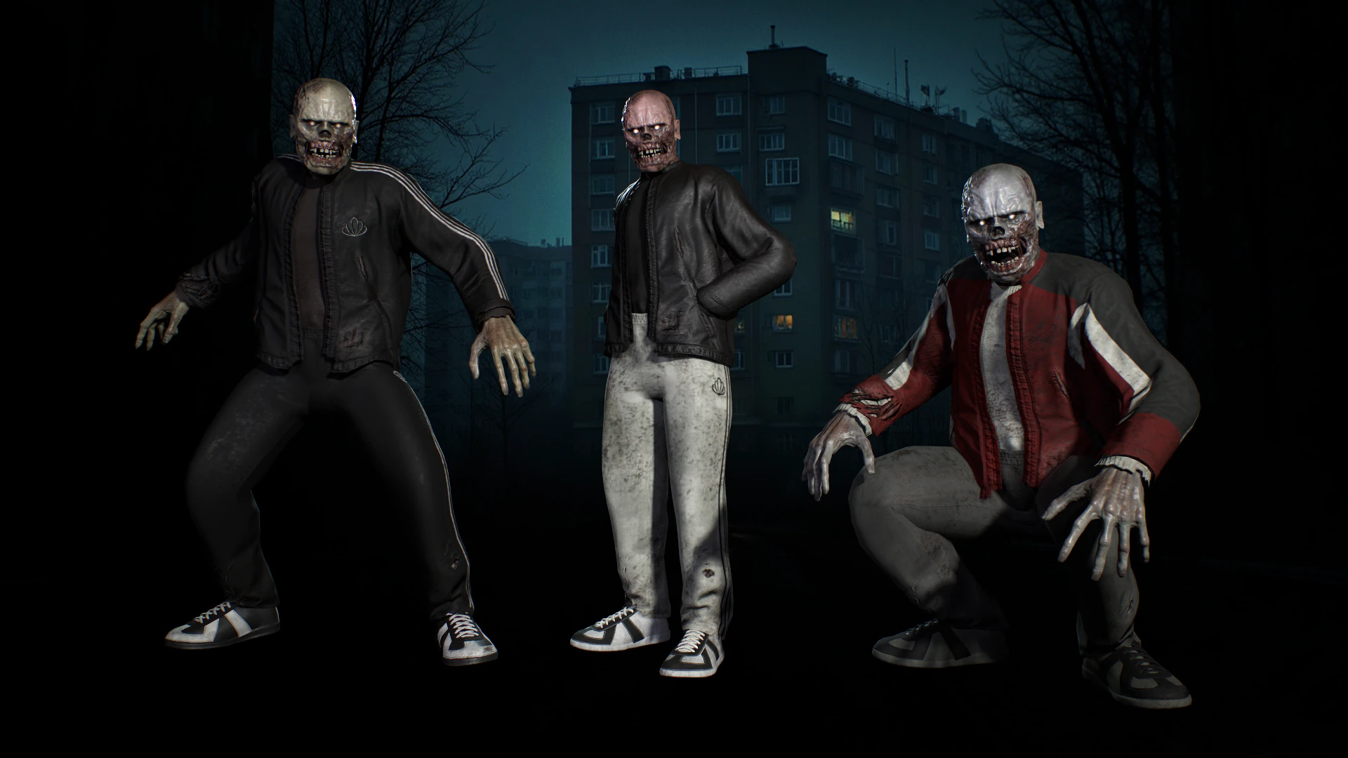 Zombie Gopnik 3D Model .c4d .max .obj .3ds .fbx .stl .blend 