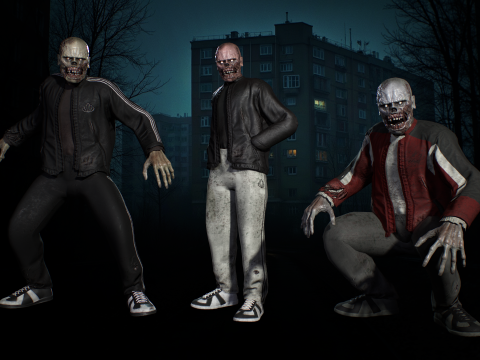 Zombie Gopnik 3D 모델