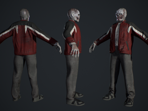 Zombie Gopnik Modelo 3D