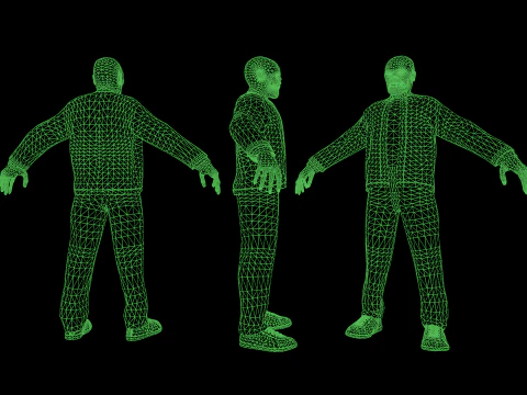 Zombie Gopnik 3D Model