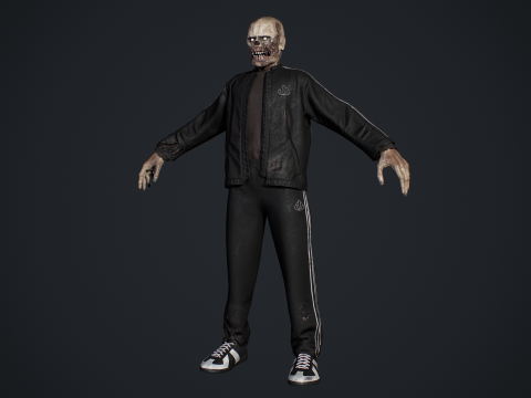 Zombie Gopnik Modelo 3D