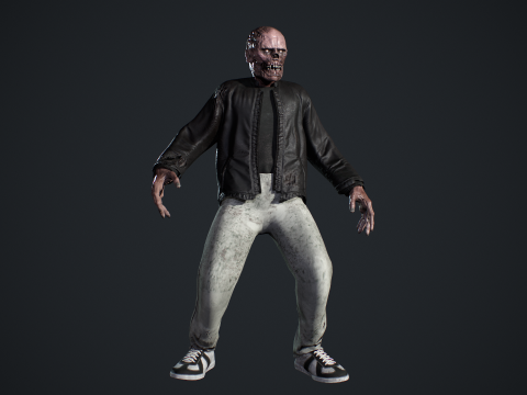Zombie Gopnik Modelo 3D