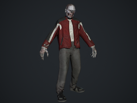 Zombie Gopnik Modelo 3D