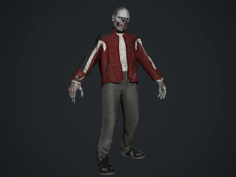 Zombie Gopnik 3D Model