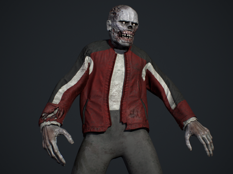 Zombie Gopnik Modelo 3D