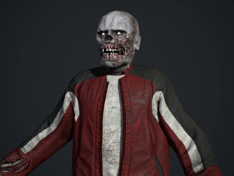 Zombie Gopnik 3D Model