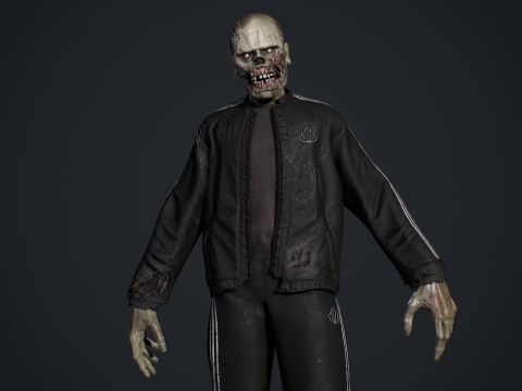 Zombie Gopnik Modelo 3D