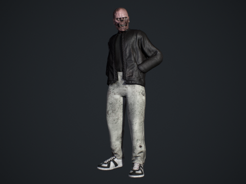 Zombie Gopnik Modelo 3D