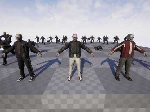 Zombie Gopnik Modelo 3D