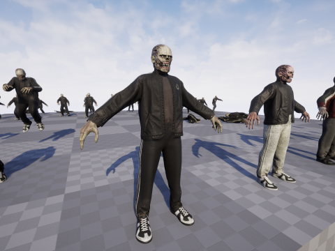 Zombie Gopnik Modelo 3D