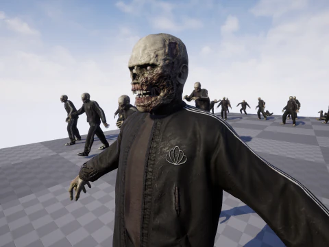 Zombie Gopnik 3D Model