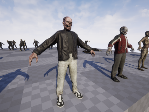 Zombie Gopnik Modelo 3D