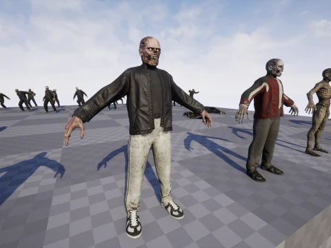 Zombie Gopnik 3D Model