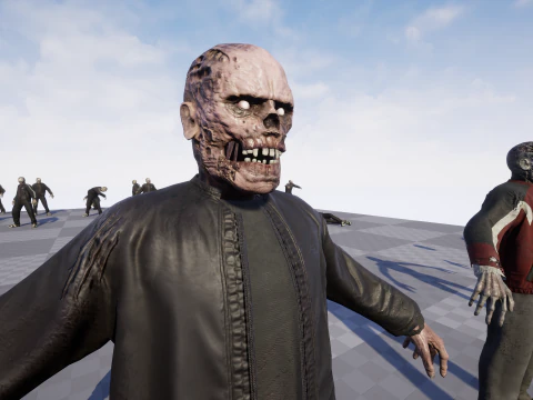 Zombie Gopnik 3D Model