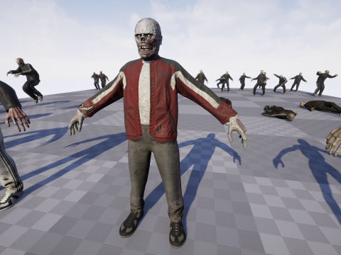 Zombie Gopnik Modelo 3D
