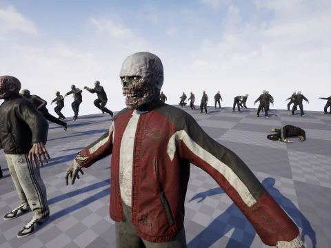 Zombie Gopnik 3D Model