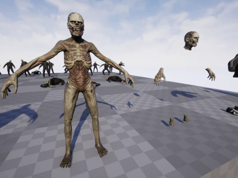 Zombie Gopnik 3D Model