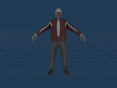 Zombie Gopnik 3D Model