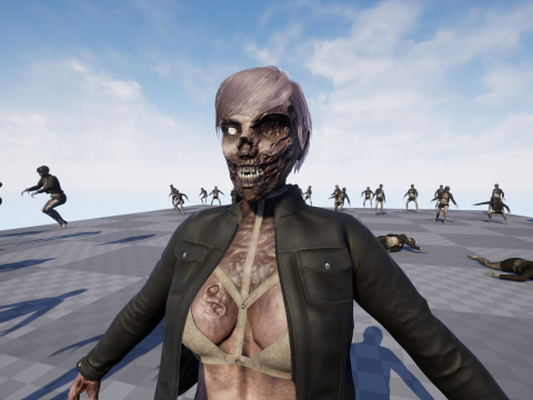 Zombie Girl 3D Модель