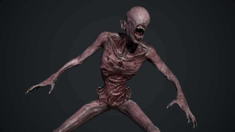 Nightmare Monster 6 3D Model .c4d .max .obj .3ds .fbx .stl .blend 