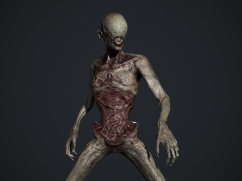 Nightmare Monster 6 3D Model