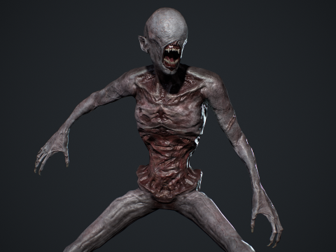 Nightmare Monster 6 3D Model