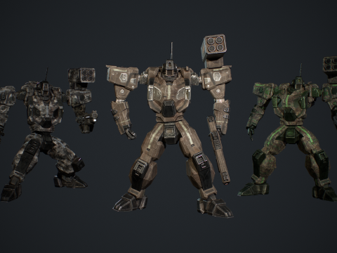 Assault Mech 3D मॉडल