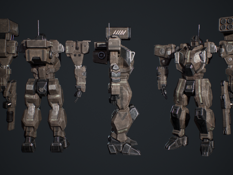 Assault Mech 3D मॉडल