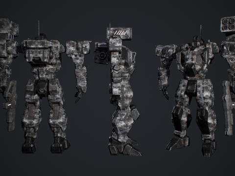 Assault Mech 3D मॉडल