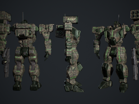 Assault Mech 3D मॉडल