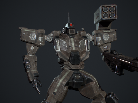 Assault Mech 3D मॉडल