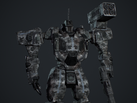 Assault Mech 3D मॉडल