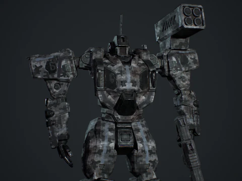 Assault Mech 3D Model