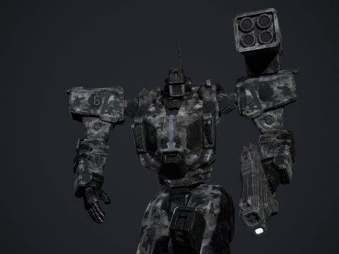 Assault Mech 3D मॉडल