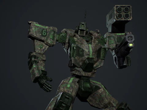 Assault Mech 3D Model