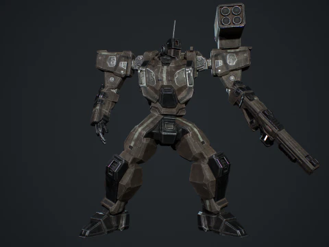 Assault Mech 3D Model