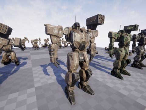 Assault Mech 3D मॉडल