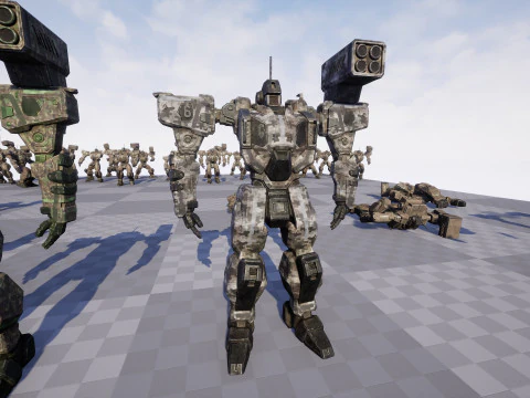 Assault Mech 3D Model