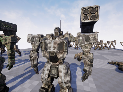Assault Mech 3D मॉडल