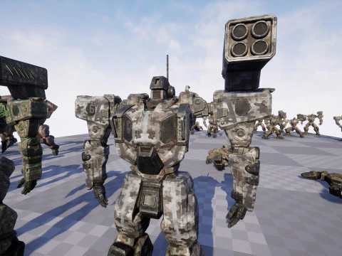 Assault Mech 3D Model