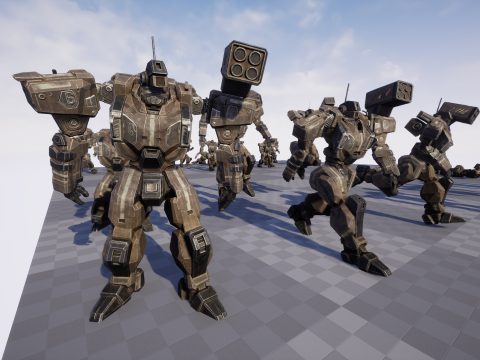 Assault Mech 3D मॉडल