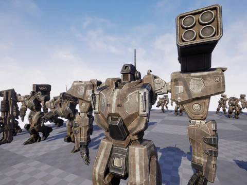 Assault Mech 3D Model
