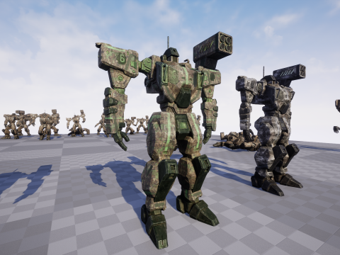 Assault Mech 3D मॉडल