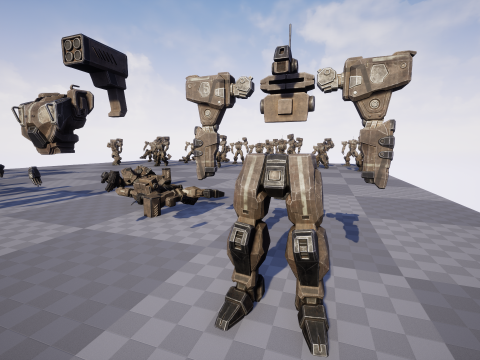 Assault Mech 3D मॉडल
