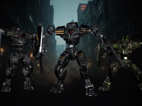 Mech Tank Modello 3D